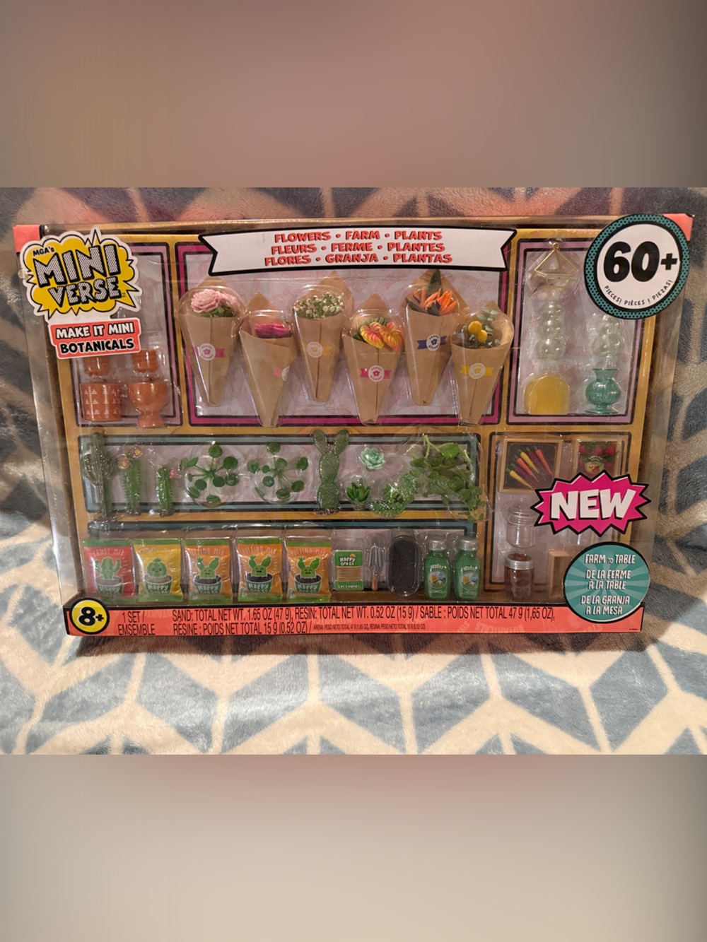 Make It Mini Botanicals Flower & Plant Playset - Pink & Green